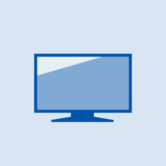 液晶テレビのイラスト